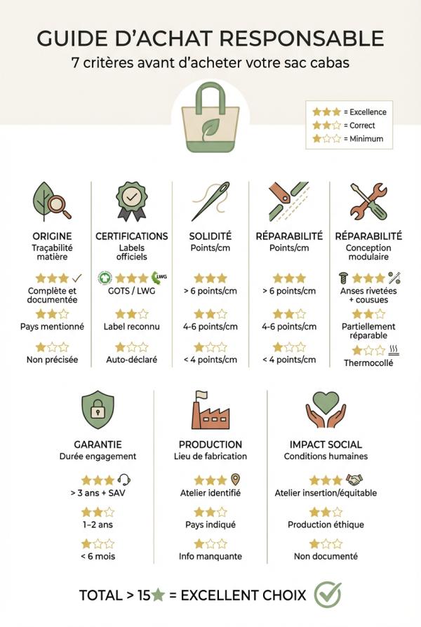 La grille d'évaluation complète avant l'achat