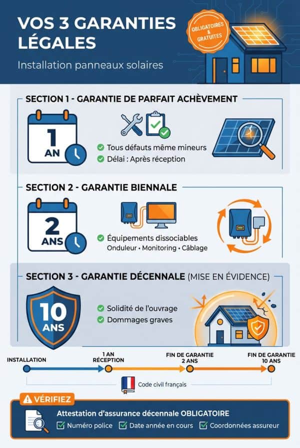 Décennale, garantie de parfait achèvement, biennale : comprendre la protection juridique
