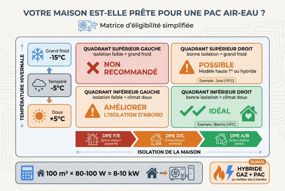 Les critères d'éligibilité technique et les prérequis d'installation