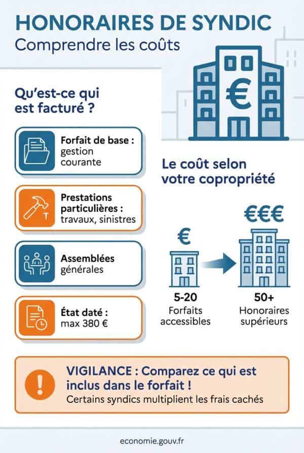 Comprendre les honoraires du syndic