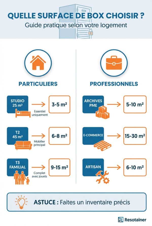 Calculer la surface dont vous avez réellement besoin